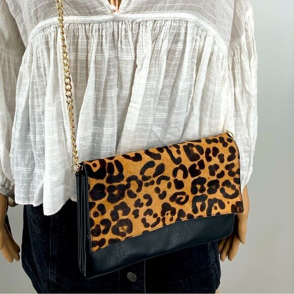 Madison West Cheetah Print Crossbody/Purse/Clutch - Picture 10 of 11